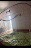 高睿免安裝蚊帳新款折疊單人嬰兒兒童家用一體式全包圍圍欄防摔防蚊紋 元氣藍(lán)【回底床笠款】（A類防蚊防摔） 1.5m*2m*1.7m 寬*長*高【免安裝】 曬單實拍圖