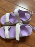 鴻星爾克童鞋兒童涼鞋學(xué)生沙灘鞋男童女童夏季中大童防滑涼鞋 數字薰衣草/微晶白 -偏小1碼 38 曬單實(shí)拍圖