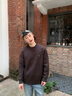 Teenie Weenie Men小熊男裝休閑寬松日系慵懶風舒適質(zhì)感保暖圓領(lǐng)毛衣 煤灰色 L 曬單實拍圖