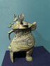 銅鈺緣 商代青銅器酒具婦好鸮尊貓頭鷹擺件古玩收藏禮品博物院藏品復(fù)刻 高15cm 銅 曬單實拍圖