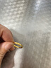 中國黃金（CHINA GOLD）碎碎冰冰黃金戒指女士足金新款黃金老婆生日禮物中秋節(jié)禮物送女友 女士12號 約1.1g【送女友】 曬單實拍圖