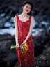 德瑪納【小性感“妲己”裙】夏季假日風(fēng)小碎花吊帶包臀收腰女式連衣裙 曬單實(shí)拍圖
