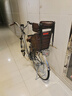 永久（FOREVER）鋰電池助力電動(dòng)自行車女式變速輕便舒適單車復(fù)古英倫城市通勤車 F56內(nèi)三速/魅影灰/26寸 10AH 曬單實(shí)拍圖