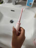 絲凱微（Jskywill） Jskywill絲凱微兒童電動牙刷充電式聲波全自動3-6-12歲寶寶 少女粉（牙刷頭*4+收納包) 曬單實拍圖