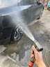 得力（deli）洗車(chē)水槍高壓家用沖洗強力洗地窗戶(hù)院子增壓伸縮水管?chē)娝畼岊^ 【螺旋聚壓】15米伸縮管+海綿 曬單實(shí)拍圖