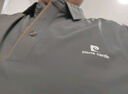 皮爾卡丹（pierre cardin）短袖T恤男半袖上衣夏季商務(wù)休閑百搭polo衫男 黑灰色 L 曬單實(shí)拍圖