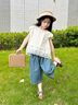 G.DUCKKIDS小黃鴨女童夏裝套裝2025新款兒童服裝中小童女孩衣服娃娃衫兩件套 圖片色 90 cm 曬單實(shí)拍圖