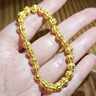 周大福經(jīng)典傳承菩提手串核桃珠黃金手鏈(工費(fèi)2480)約26.29g F235859 曬單實(shí)拍圖