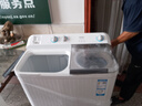海爾（Haier）洗衣機半自動雙缸雙桶脫水機甩干機大容量家用強勁動力水電分離洗脫分離防鼠底座操作簡單結(jié)實耐用 新品【強效去污款】10公斤+噴淋漂洗+可定時 曬單實拍圖