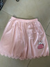 2026夏季女童防走光安全褲薄款中大兒童打底褲女孩外穿冰絲短褲 黑色+粉色草莓兔子 150 曬單實(shí)拍圖