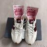 NEW BALANCE NB327系列女鞋透氣百搭時尚休閑鞋 WS327KA灰色/米白/酒紅 37 (腳長23.5cm) 曬單實拍圖