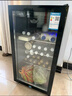 新飛 （Frestec）冰吧酒柜辦公室大容量小冰箱 家用客廳玻璃單門(mén)展示柜 紅酒 恒溫冷藏柜二級能效復古款 118升黑內膽【冷藏+微冷凍+帶燈+帶鎖】 曬單實(shí)拍圖