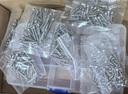 初工不銹鋼自攻螺絲釘螺母組合套裝 十字沉頭自攻釘 8格400個 曬單實拍圖