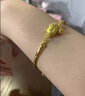 可穎helloKitty貓黃金半鐲半手鏈999足金包銀手鐲水貝送女友手串禮物 KT貓半手鐲-總重約8克 金約2.5克 曬單實拍圖