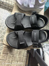 斯凱奇（Skechers）七夕禮物夏季新品男士輕質(zhì)涼鞋舒適百搭可調(diào)節(jié)魔術(shù)貼耐磨防滑拖鞋 全黑色/BBK 42 曬單實拍圖