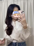 斐莉玥【好評率超99%同款】新中式國風(fēng)馬面裙套裝女2025秋新款日常改良 襯衫+馬面裙[套] 均碼 S 曬單實拍圖
