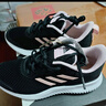 阿迪達斯 （adidas）女鞋 2025夏季新款運動(dòng)鞋輕便透氣緩震耐磨撞色時(shí)尚跑步鞋子女 黑色/淡粉/曬圖退5/主推款 38 曬單實(shí)拍圖