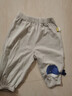 嘟嘟家女童防蚊褲夏裝男童夏季輕薄長(cháng)褲兒童立體卡通褲子寶寶可愛(ài)休閑褲 淺灰色 80 曬單實(shí)拍圖