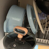 卡羅特琺瑯鍋鑄鐵鍋家用砂鍋燉鍋燉盅煲湯鍋燜燒鍋不粘電磁爐淺藍(lán)22cm 曬單實(shí)拍圖