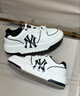 NY老爹鞋洋基隊小白鞋厚底男女情侶增高潮流百搭休閑低幫運動(dòng)板鞋子 白黑 36.5 曬單實(shí)拍圖