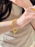 老鳳祥麻將銀手鏈女小眾高級感轉(zhuǎn)運珠琺瑯手串七夕情人節(jié)禮物送女友老婆 今/次日達925銀十三幺麻將手鏈-金色款*品牌禮盒 曬單實拍圖