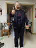 富夕中老年人秋裝外套女老太太長(cháng)袖三件套媽媽運動(dòng)服奶奶裝套裝60歲70 藏青 3XL 建議120-130斤 曬單實(shí)拍圖