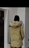 詩凡黎（'SEIFINI）【商場同款】90鴨絨連帽羽絨服2023冬新款外套女3EB180071 月色黃 155/80A/S 曬單實(shí)拍圖
