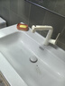 京物奶白色水龍頭全銅抽拉式龍頭冷熱衛(wèi)生間升降洗臉盆面盆浴室柜臺(tái)盆 C款奶白 曬單實(shí)拍圖