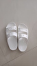 卡駱馳crocs拖鞋輕便耐磨貝雅涼鞋男女同款透氣休閑鞋|207627 白色-100 37 /38(230mm) 曬單實拍圖