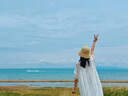 卡蒙（Kenmont）特細出游拉菲草帽女夏海邊大檐沙灘遮陽漁夫帽防紫外線可折疊6202 曬單實拍圖