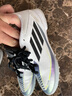 adidas小李子阿迪達斯兒童足球鞋F(xiàn)50 TF碎釘足球訓練鞋校園男女孩IE9082 茄紫白IE9082 36 220CHN 曬單實拍圖