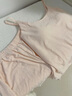 另約帶胸墊睡衣女夏季天新款莫代爾可調節吊帶短褲甜美少女家居服套裝 X1425FE 粉色 固定胸墊 M 曬單實(shí)拍圖