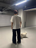 蕉內【王一博同款】涼皮502Cool Pro男女同款速干拼接T恤透氣涼感短袖 暖白 XL 曬單實(shí)拍圖