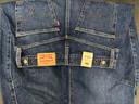 Levi's李維斯25年秋冬新款美式休閑女士BARREL高腰寬松錐形牛仔褲 中藍 27 (31) 曬單實拍圖