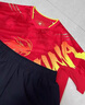 玉宇帆兒童乒乓球服運動(dòng)套裝巴黎奧夏運會(huì )國家隊服定制羽毛球訓練比賽服 8912B童裝紅+518黑色【國旗款】 XS 曬單實(shí)拍圖
