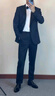 SKARO【明星同款】塔士多禮服長袖襯衫男士結(jié)婚宴會法式翼領襯衣 白色SKE851（袖扣需另行購買） 39 曬單實拍圖