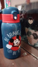迪士尼（Disney）保溫杯兒童水杯316不銹鋼小學(xué)生專用幼兒園帶吸管便攜大容量水壺 綠米奇 三蓋+禮盒 650ml 曬單實拍圖
