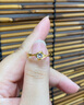 中國(guó)黃金一吻定情黃金戒指女足金求婚戒七夕情人節(jié)禮物送女友老婆生日 一吻定情足金戒指【品牌禮盒】京速達(dá) 曬單實(shí)拍圖