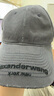 ALEXANDER WANG【七夕禮物】亞歷山大王做舊徽標裝飾棒球帽休閑 情侶同款 瀝青色 OS（58-65cm） 曬單實拍圖