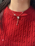PLATONIC足銀四葉草項(xiàng)鏈女輕奢高級(jí)感吊墜女生日情人節(jié)禮物送女友老婆實(shí)用 流蘇四葉草玫瑰金【默認(rèn)禮盒】 曬單實(shí)拍圖