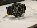 適用于卡西歐CASIO G-Shock GA400 GBA400黑白武士橡膠硅膠樹(shù)脂手表帶表殼男女 黑色金字 16mm 曬單實(shí)拍圖