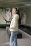 坦博爾（Tanboer）2025年秋季新款輕薄羽絨服女短款休閑時(shí)尚簡(jiǎn)約百搭休閑連帽外套 和煦米 M (165) 曬單實(shí)拍圖