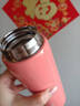 蘇泊爾（SUPOR）保溫杯316L不銹鋼水杯便攜泡茶杯高顏值迷你杯學生保溫杯車載杯子 石榴紅—迷你款—320ML 曬單實拍圖