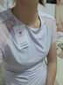 駱駝（CAMEL）涼感健身服女透氣薄款短袖修身運(yùn)動(dòng)t恤 Y25BA4L0030 雪柔紫 L 曬單實(shí)拍圖