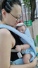 ERGObaby二狗背帶嬰兒抱娃神器四季透氣外出旅行遛娃神器breeze解放雙手 Deluxe寧靜藍+口水巾 曬單實拍圖