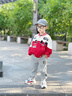 汪汪隊(duì)立大功男童機(jī)車服外套2025秋季新款男寶寶棒球服外套春秋賽車服兒童上衣 楓葉紅 110 曬單實(shí)拍圖