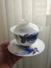 簡(jiǎn)先生鎏金冰種玉瓷青花錦鯉蓋碗功夫茶具套裝輕奢長(cháng)輩喬遷生日禮物 青花金鯉丨（羊脂玉）凝玉蓋碗套 曬單實(shí)拍圖