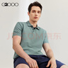G2000男裝2025春夏商場(chǎng)同款珠地質(zhì)感親膚短袖Polo衫 水晶藍色 M 曬單實(shí)拍圖