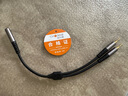秋葉原（CHOSEAL）耳機(jī)麥克風(fēng)二合一轉(zhuǎn)接線 3.5mm手機(jī)一分二分線器 電腦筆記本耳麥音頻線 0.2米 QAD25BKT0D2 曬單實拍圖