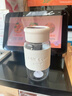 施錦德國品質(zhì)玻璃杯簡約直飲水杯加厚高硼硅玻璃杯便攜加厚防燙杯 白色550ml耐高溫+茶隔 曬單實(shí)拍圖